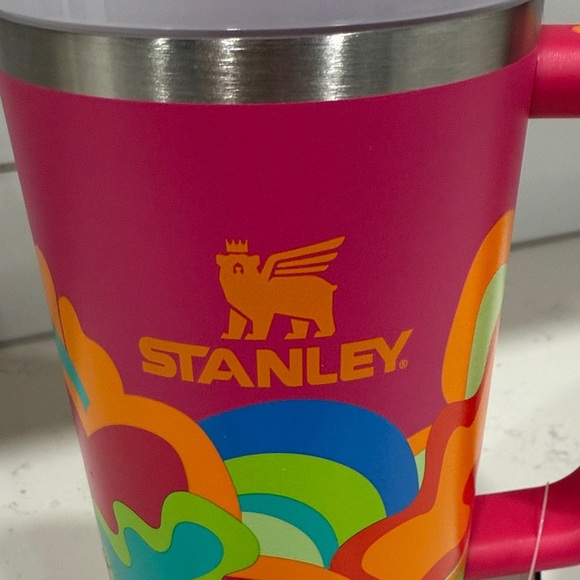 NWT Stanley Tropical Wave Pink Quencher Tumbler 30 oz - Picture 4 of 6